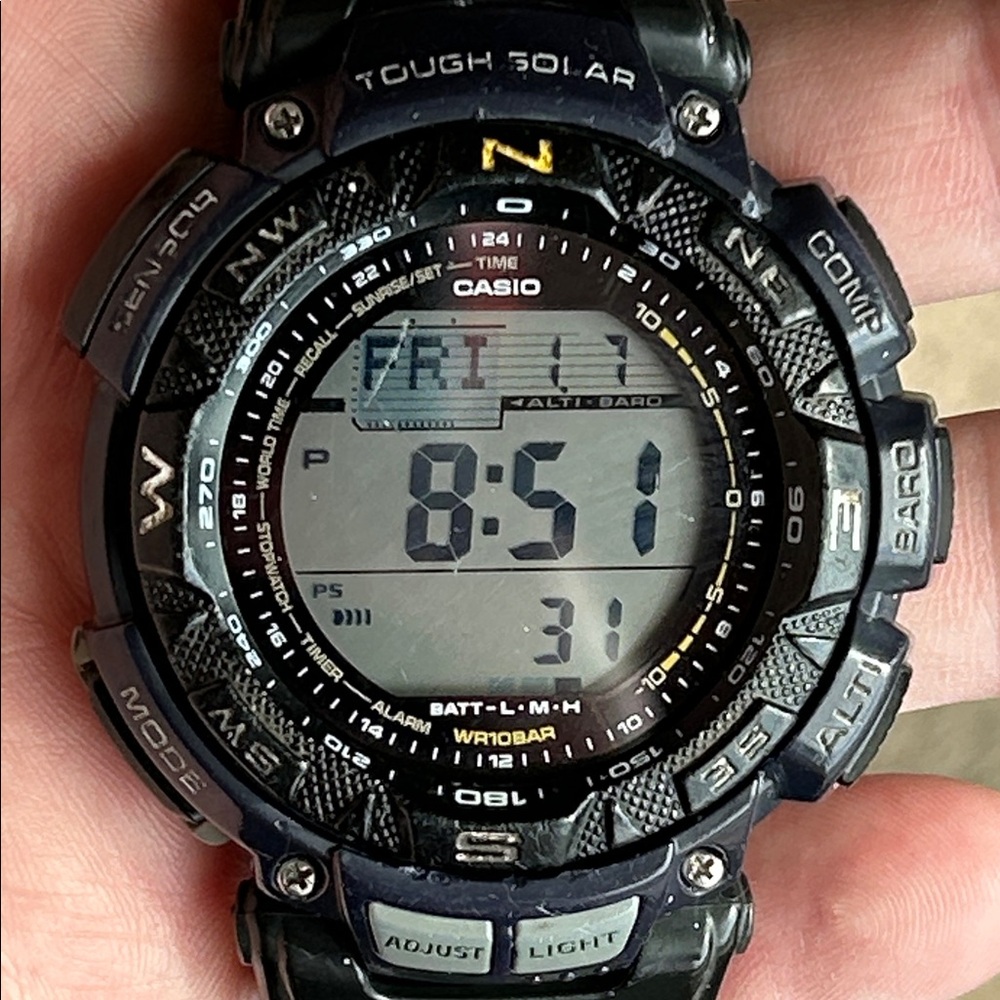 Casio Black Tough Solar-Powered PAG 240B